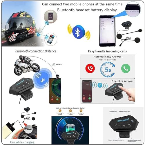 Motorcycle Bluetooth Full Face Modular Helmet with Dual Visor P773