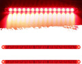 2Pcs 12" 15 LED Red Trailer Truck Identification Light Bar T964