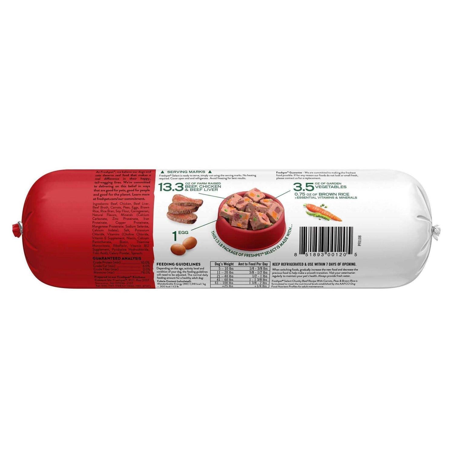 Chunky Beef Recipe Dog Food K4797