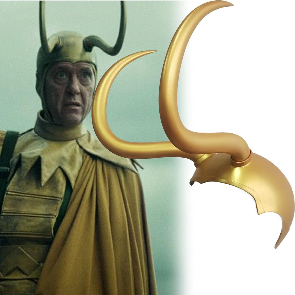 Gold Latex Crown Horn Helmet Mask W856090