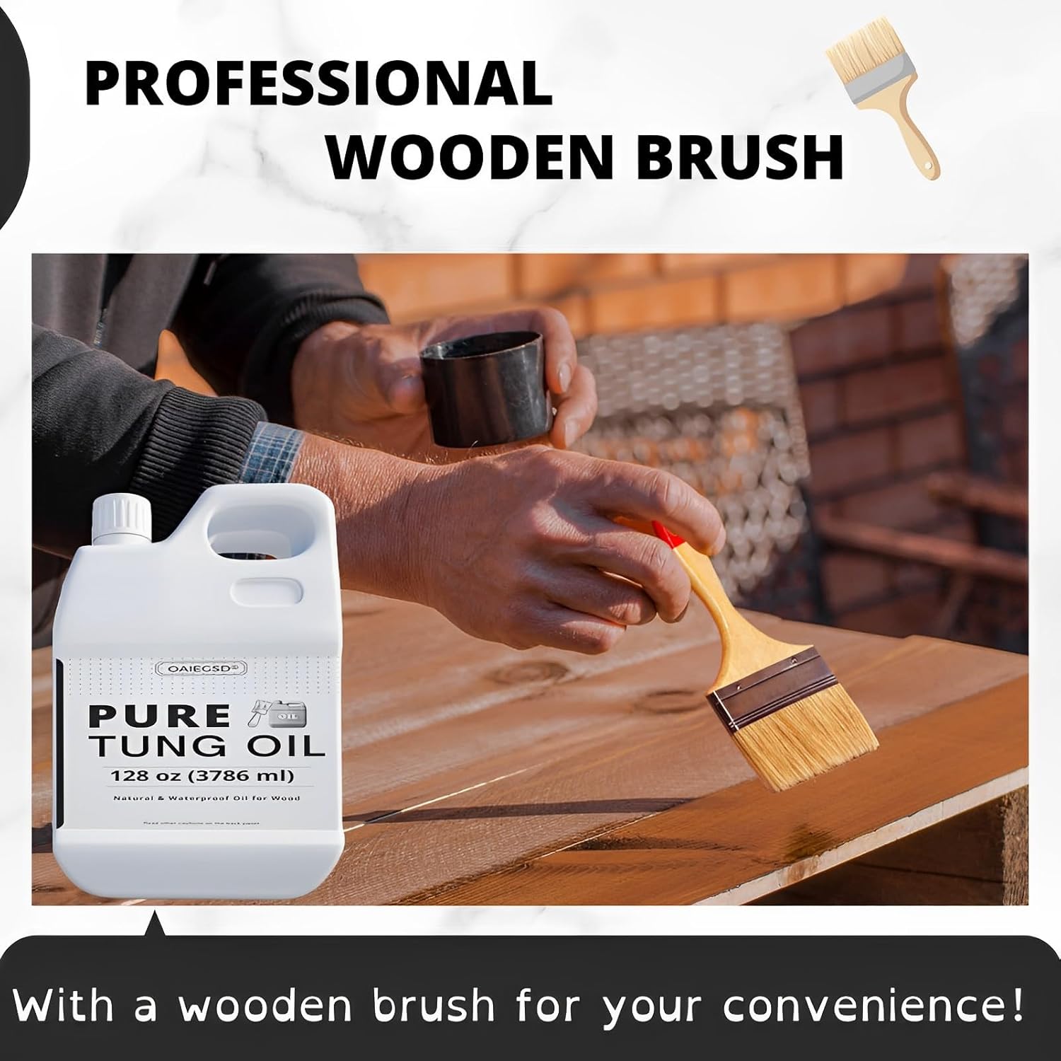 32 OZ Pure Natural Tung Oil for Wood I153