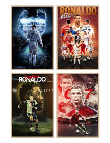 Set of 4 Unframed Canvas Wall Posters 08 in. X 12 in. O940