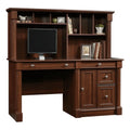 Contemporary Wood Computer Desk with Hutch X110179