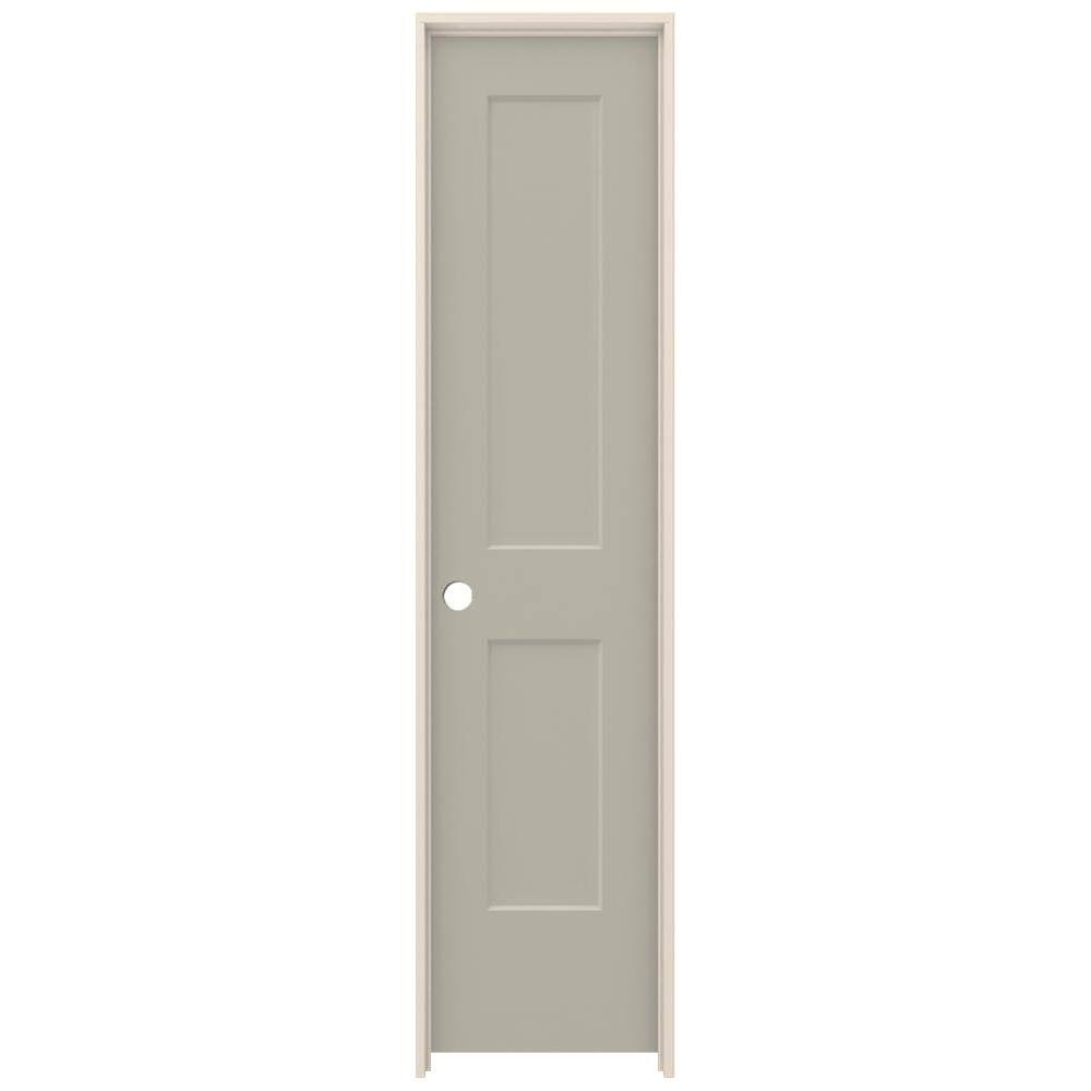20 in. x 80 in. Desert Sand Right-Hand Smooth Solid Core Molded Composite MDF Single Prehung Interior Door T2373