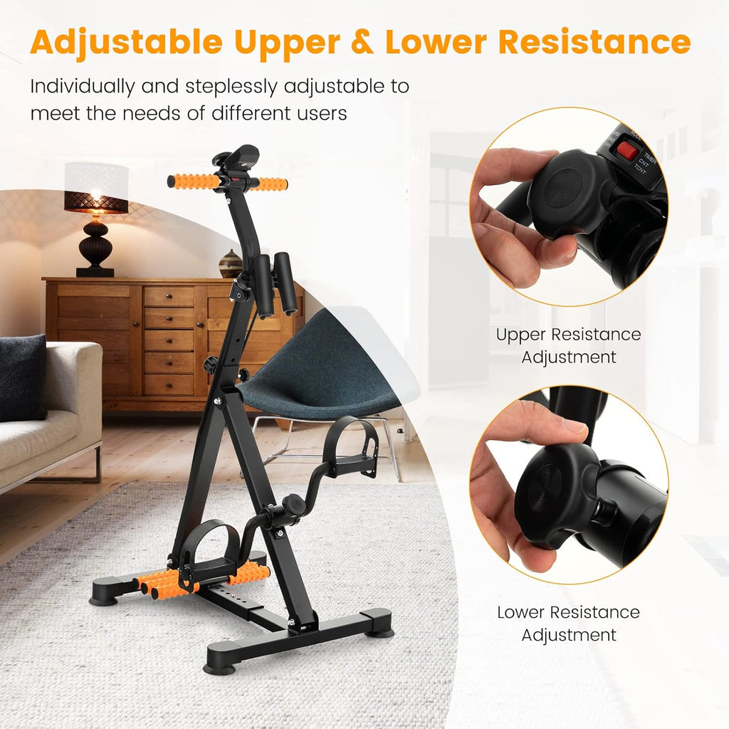 Pedal Exercise Bike with LCD Monitor, Adjustable Height and Length B834567