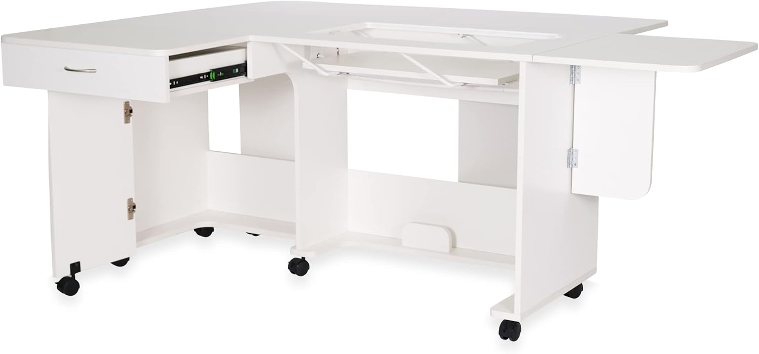 Full-Size Sewing Cabinet with Locking Wheels N39997