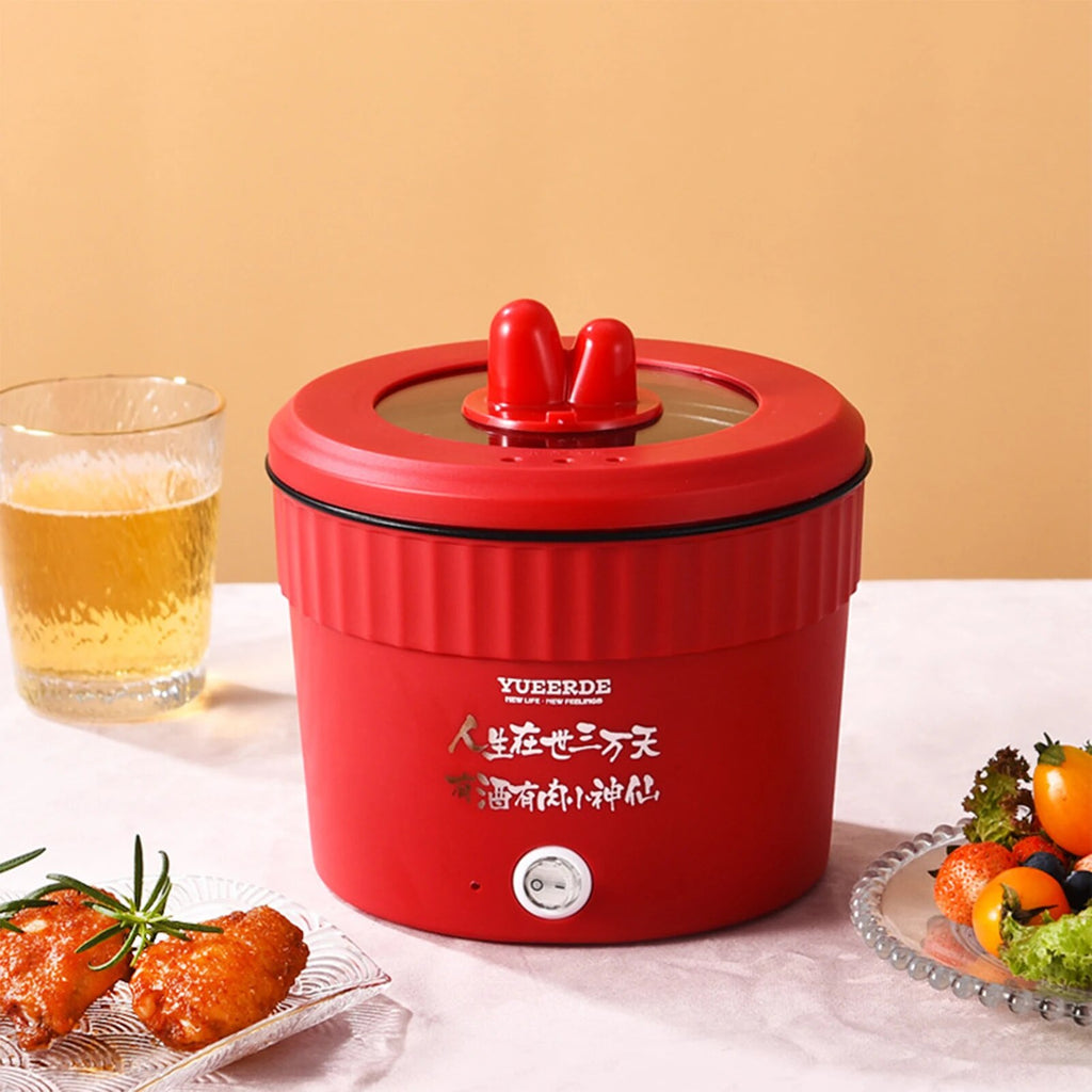 Large Purple Non-Stick Electric Cooking Pot U9493