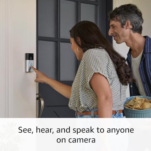 Satin Nickel Battery Doorbell W205