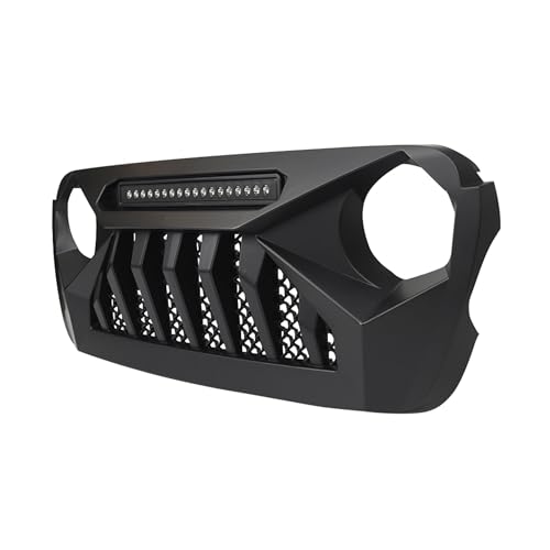 Front Grille with Mesh Compatible with Jeep Wrangler JL and Gladiator JT Models H303542
