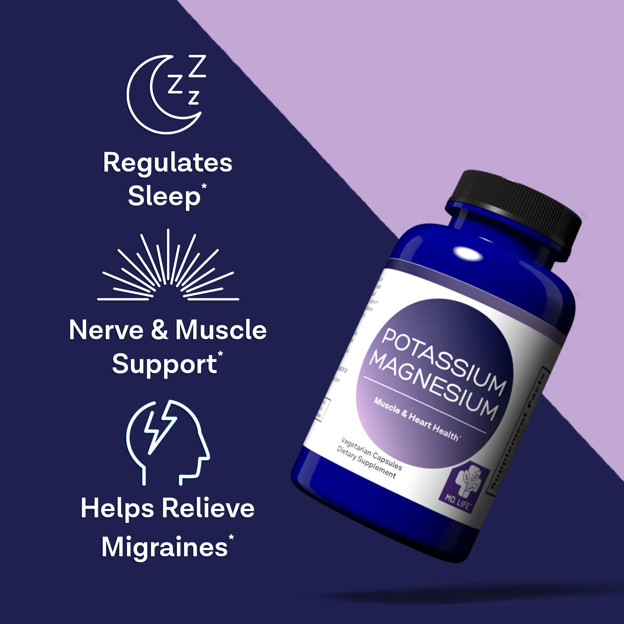 Magnesium Potassium Supplement 120 Ct M469