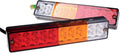 20-LED Truck Trailer Tail Light Turn Signal Reverse Brake Light, 3W 12V Red-Amber-White Waterproof (Pack of 2) G347437