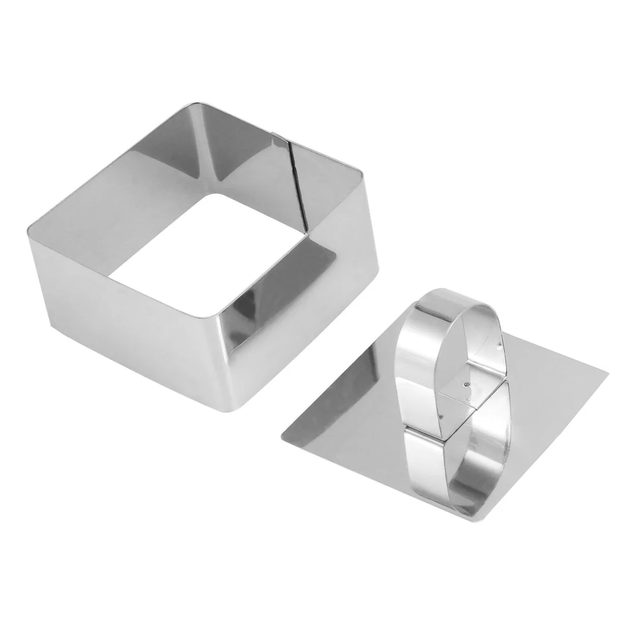 Silver Square Baking Pan Rectangular Mold Cookie Molds N84591
