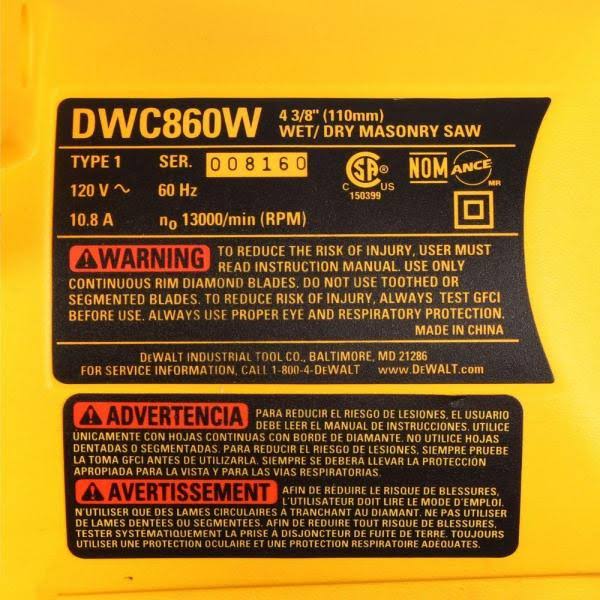 Wet/Dry Tile Saw S161752