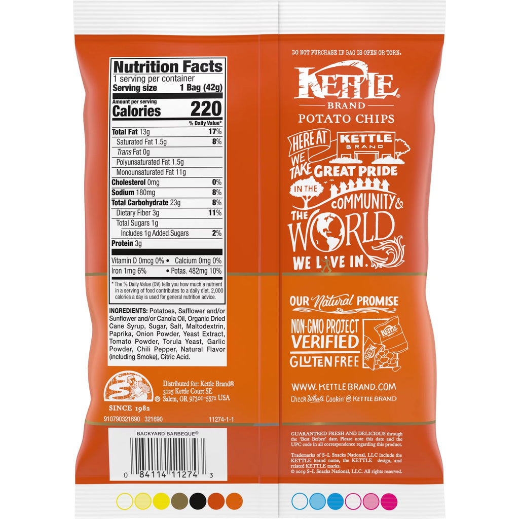 Barbeque Kettle Chips, 1.5 oz H917927