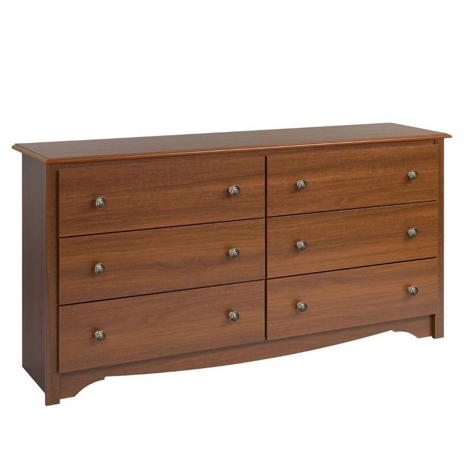 6 Drawer Cherry Double Dresser V310