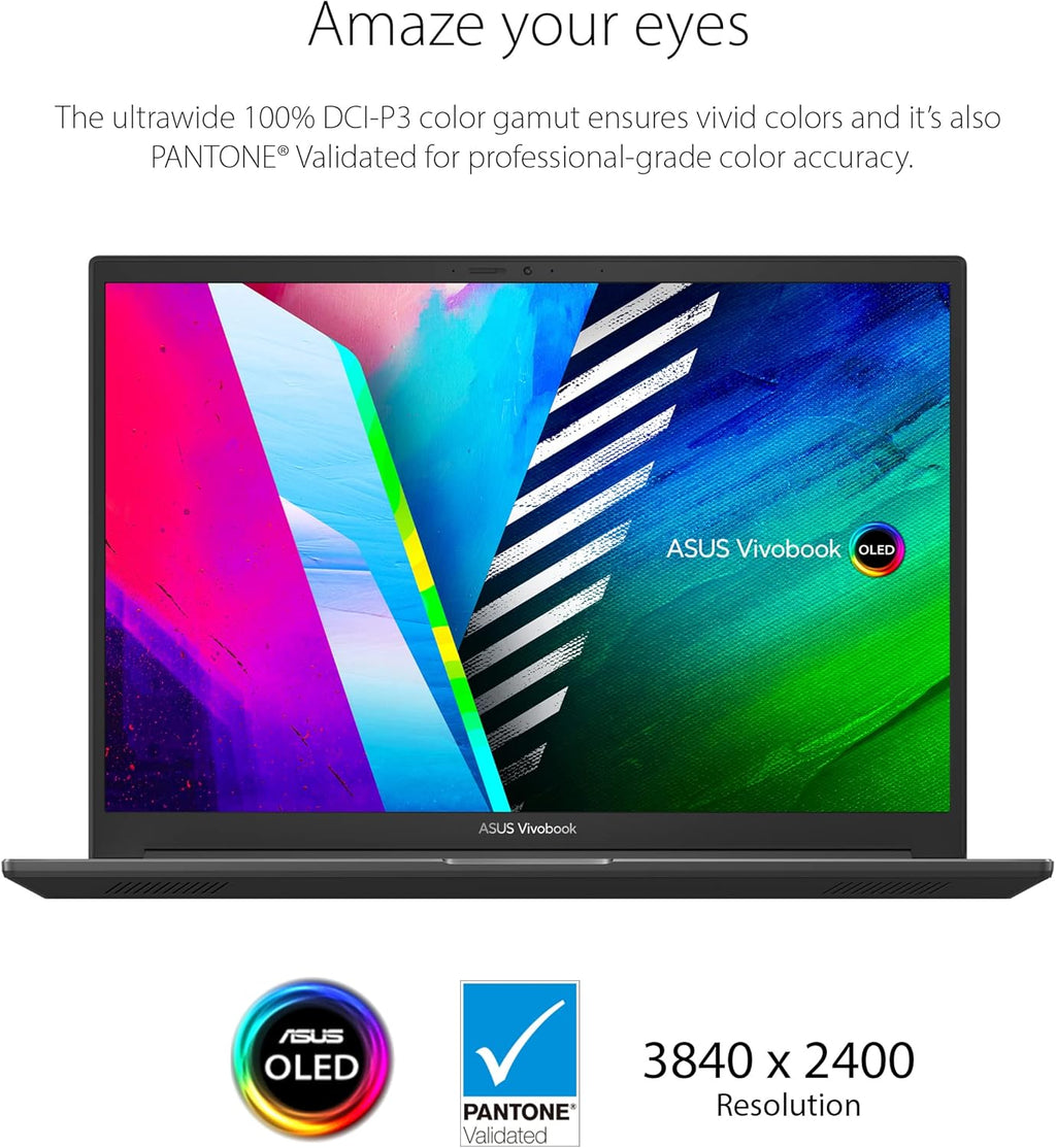 16" 4K OLED Slim Laptop, AMD Ryzen 9 6900H, NVIDIA GeForce RTX 3050 Ti, 32GB RAM, 1TB SSD, Windows 11 Home, Gray C532637