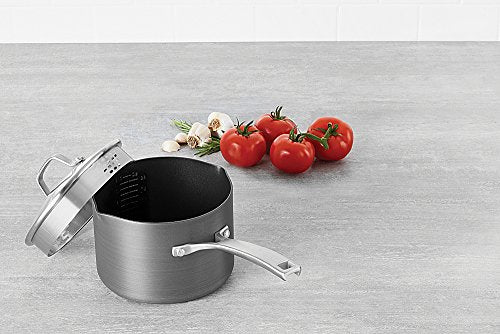 Classic Nonstick Sauce Pan with Cover, 3.5 quart, Grey J8639