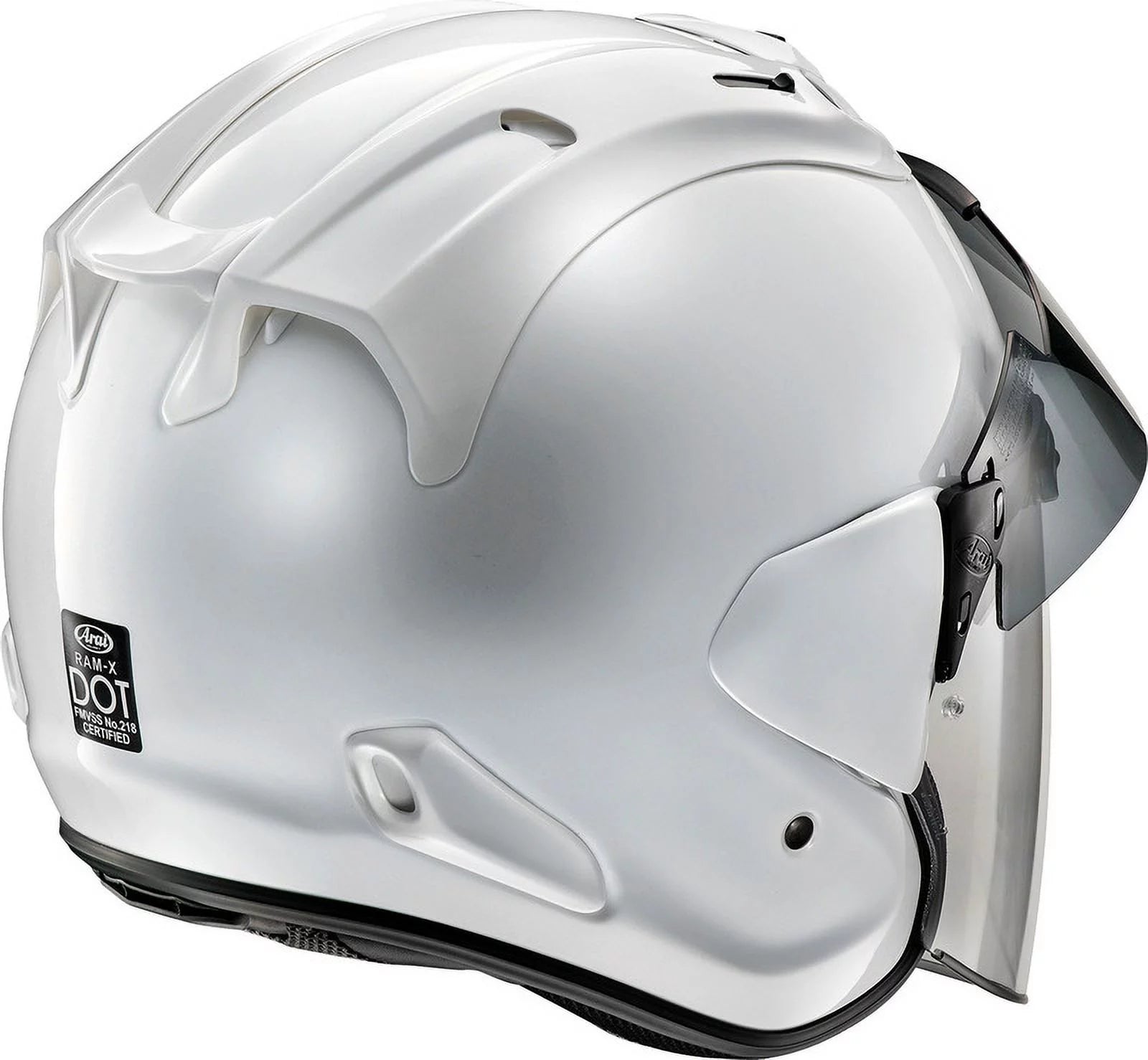 Diamond White Open Face Motorcycle Helmet G15460