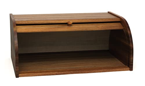 Acacia Wood Rolltop Bread Box H74865