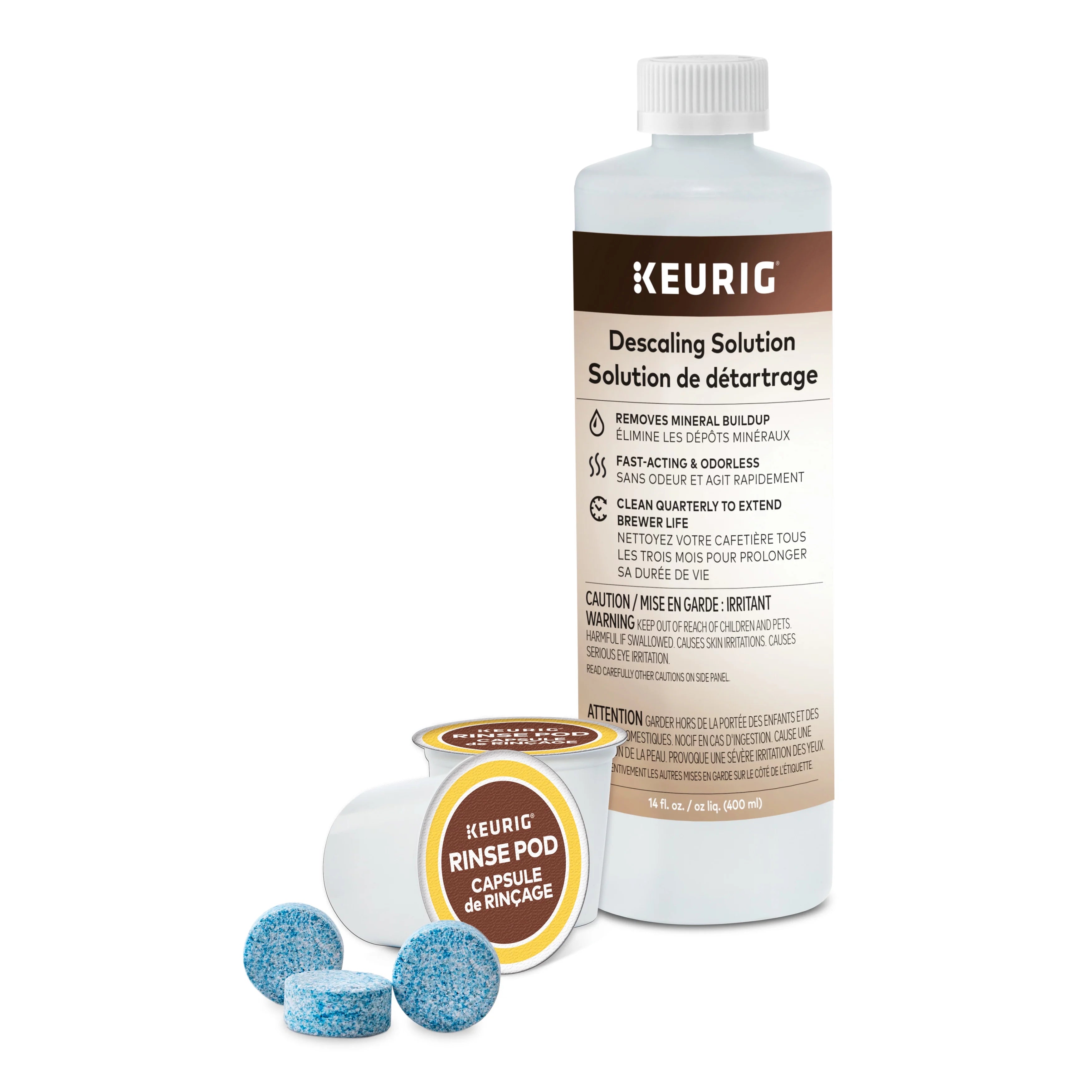 3-Month Brewer Maintenance Kit with Cleaning Tablets, Descaling Solution, Water Filter Cartridges & Rinse Pods U51483