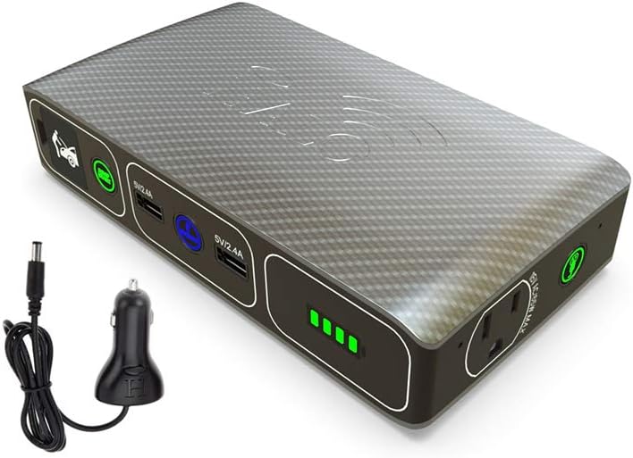 44400 mWh Portable Laptop Power Bank with AC Outlet and Car Charger V722