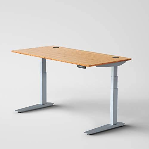 Bamboo Top Electric Adjustable Height Standing Desk H72634