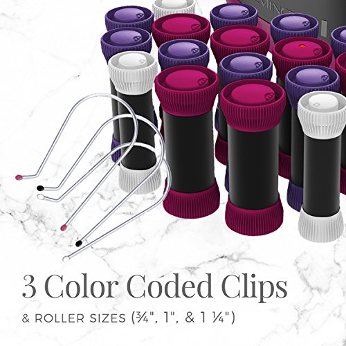 20 Velvet Hair Rollers Set I7819