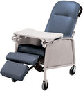 3-Position Medical Recliner with Wheels, Imperial Blue U5867