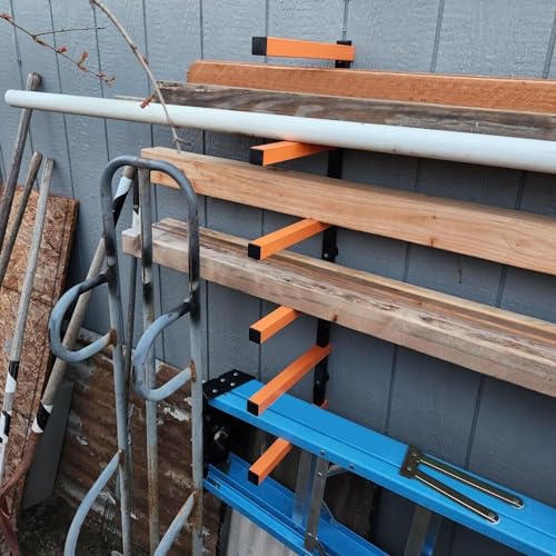 6 Levels Steel Wall Mounted Lumber Storage Rack L765