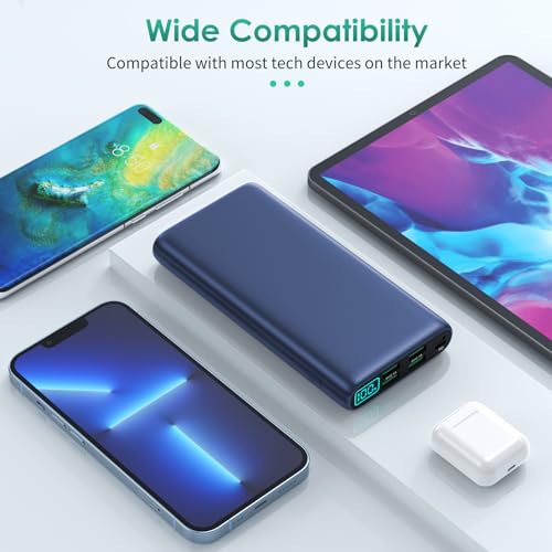 38800mAh LCD Display Power Bank with 5 USB Outputs and USB-C F678