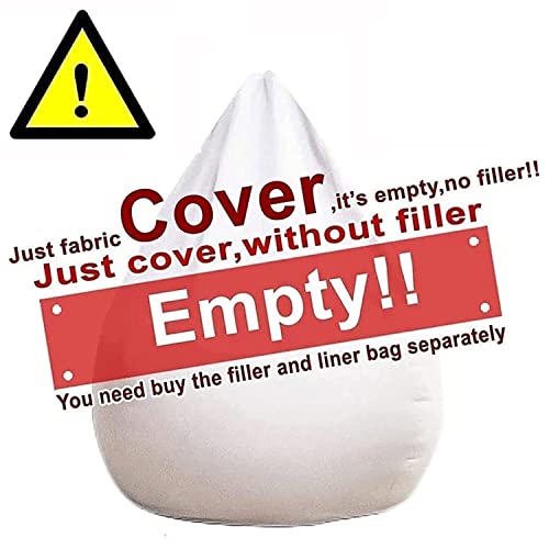 7ft Soft Fluffy Gigantic Fur Bean Bag Chair Cover H40186