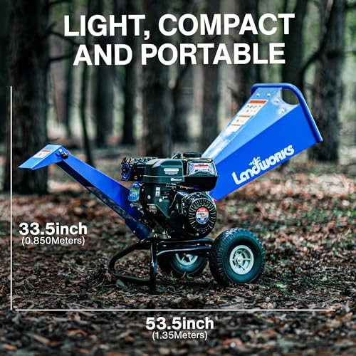 7 HP Gas Powered Wood Chipper Shredder Mulcher Q630268