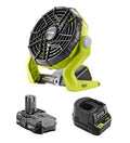 18-Volt Hybrid Portable Fan Kit with Battery and Charger C773181