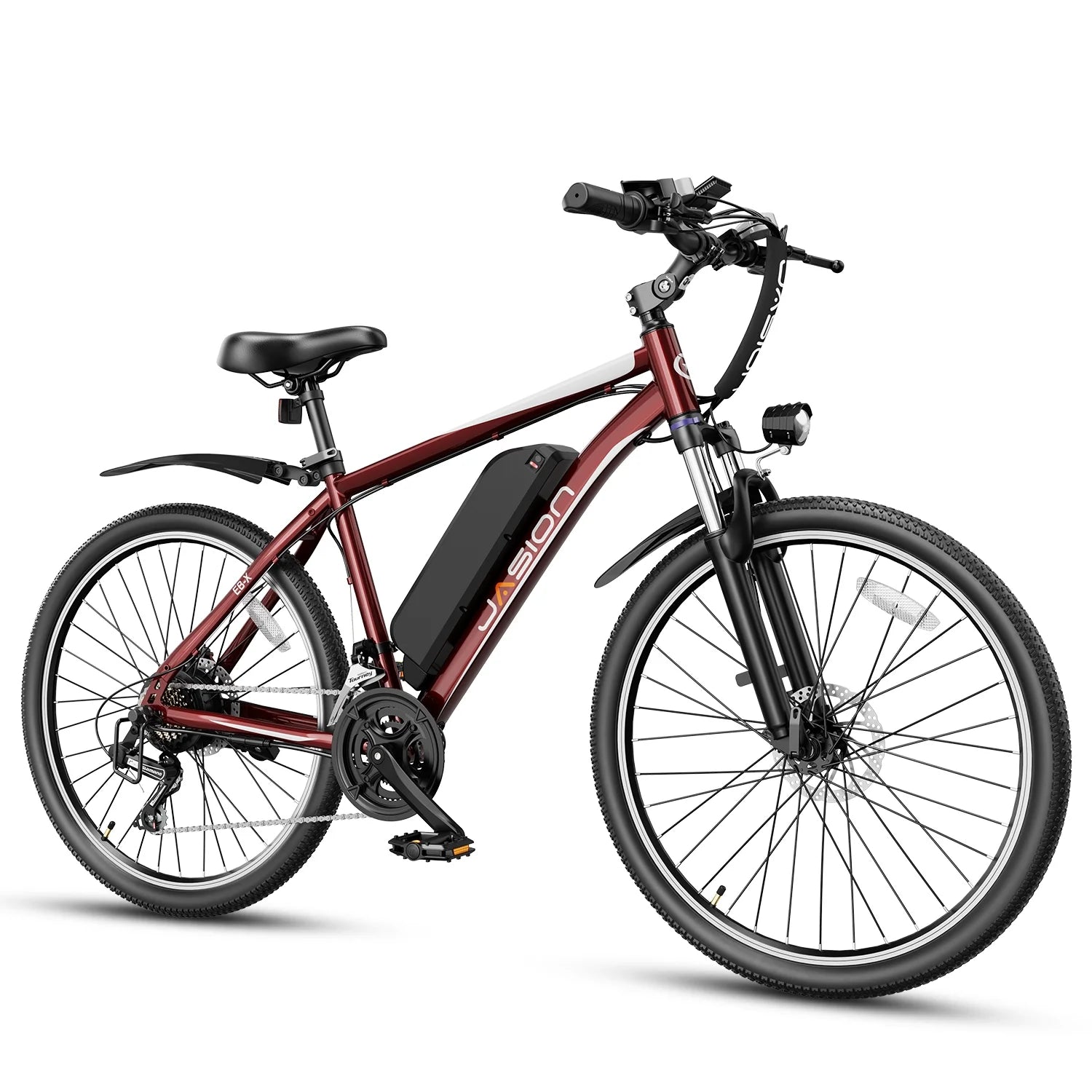 26 Electric Bike with 500W Brushless Motor, 36V 12.5Ah Removable Battery, 21 Speed Gear, Front Fork Suspension E163