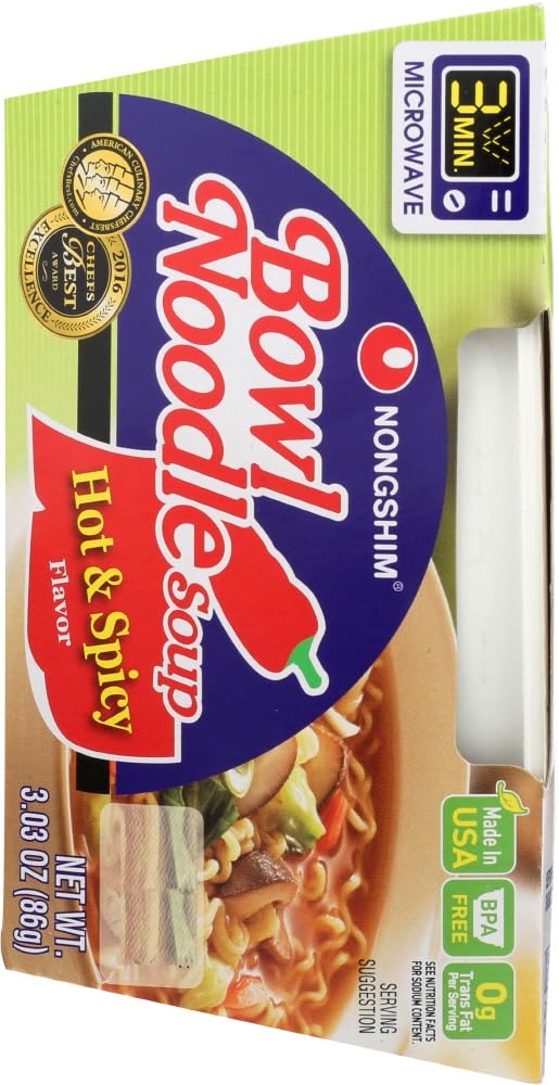 Hot & Spicy Flavor Noodle Bowl, 3.03-Ounce Bowls (Pack of 2) F909