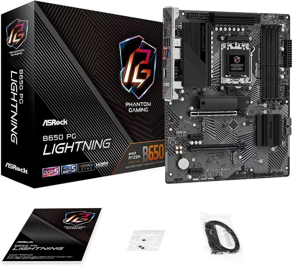 AM5 ATX Motherboard Bundle with AMD Ryzen 5 7600X, DDR5, PCIE 4.0 x16, 2.5Gb LAN, Rear USB3.2 Gen2x2 Type-C V20309