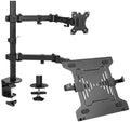 Full Motion Monitor and Laptop Desk Mount Articulating Double Arm VESA Stand J416