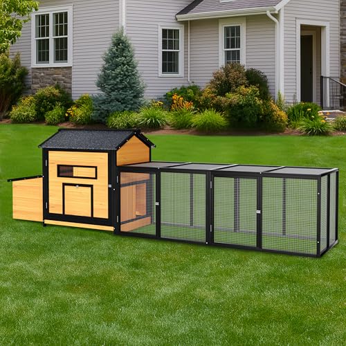 Extra Large Outdoor Chicken Coop with Nesting Box & Leak-Proof Tray L47657