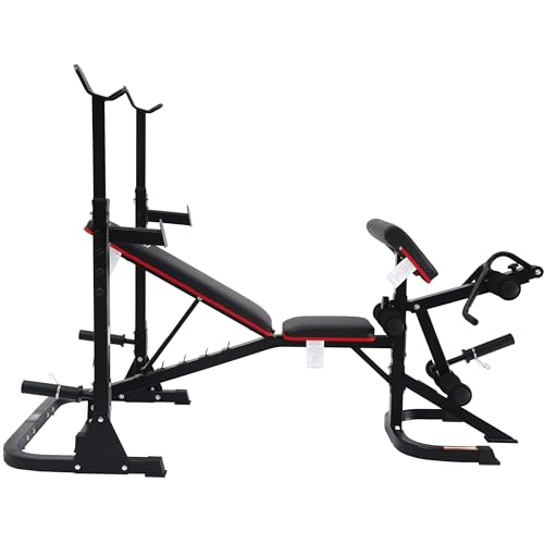 Adjustable 6 Position Utility Bench with Leg Extension and Preacher Pad C5596