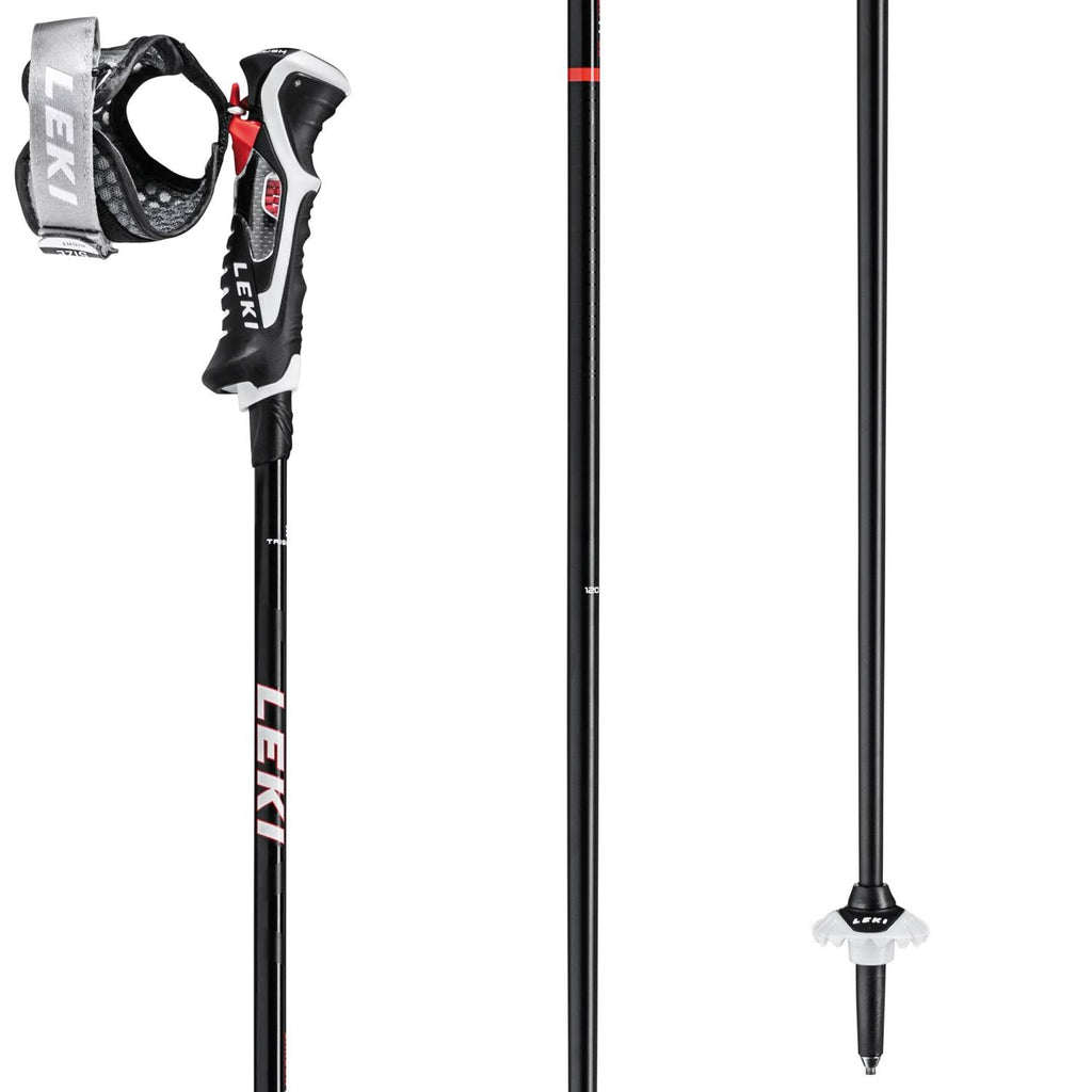 Carbon 14 3D Ski Poles Black/Red, 135cm Z753018