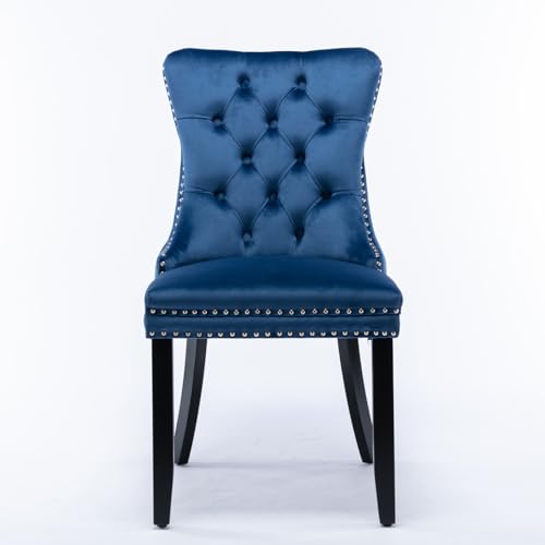 Green Velvet Dining Chairs Set of 2 Q3332