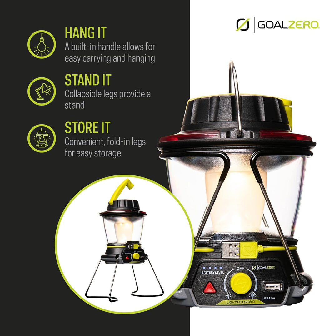 600-Lumen Solar LED Camping Lantern U7232