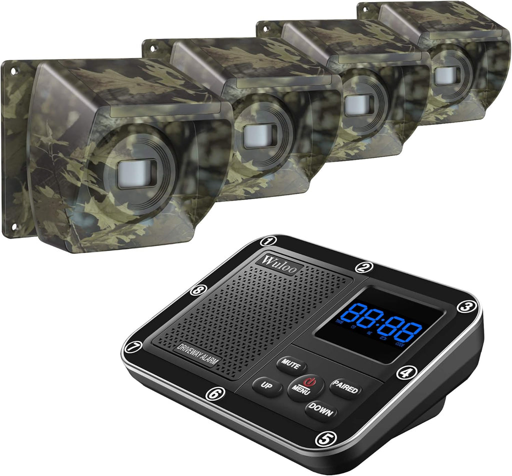 1800 Ft Wireless Outdoor Motion Sensor Driveway Alarm System J214540