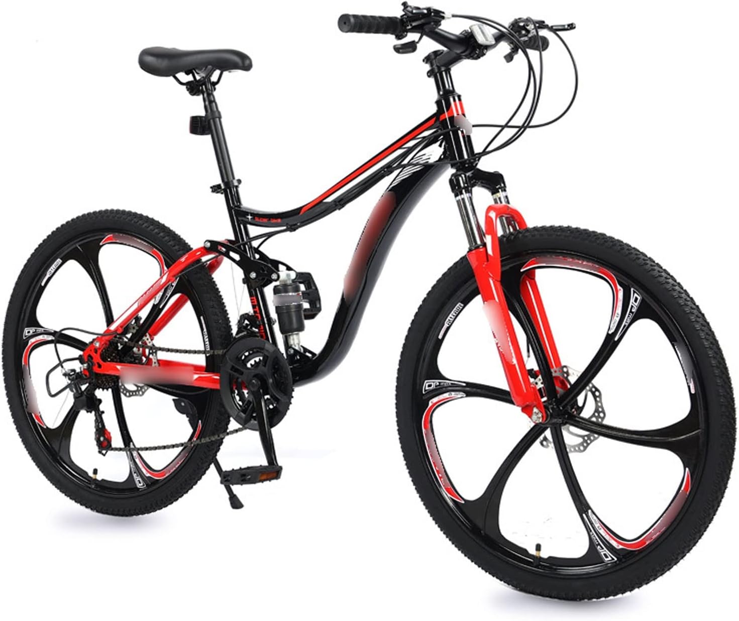 Mountain Bike Folding Bicycle Disc Brake Variable Speed Soft Tail I104