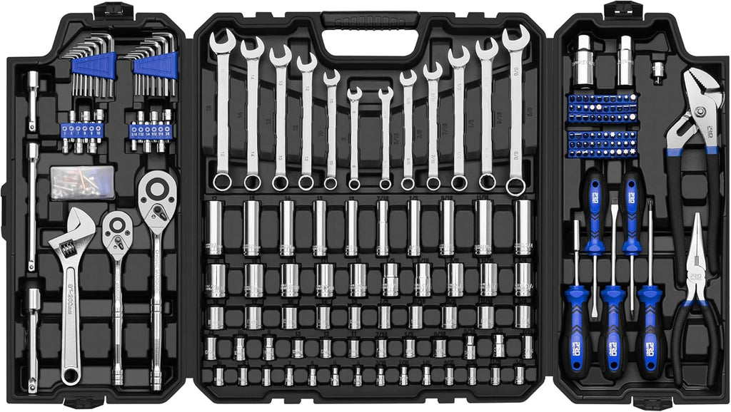 240-Piece Mechanics Tool Set with Plastic Storage Toolbox Z67296