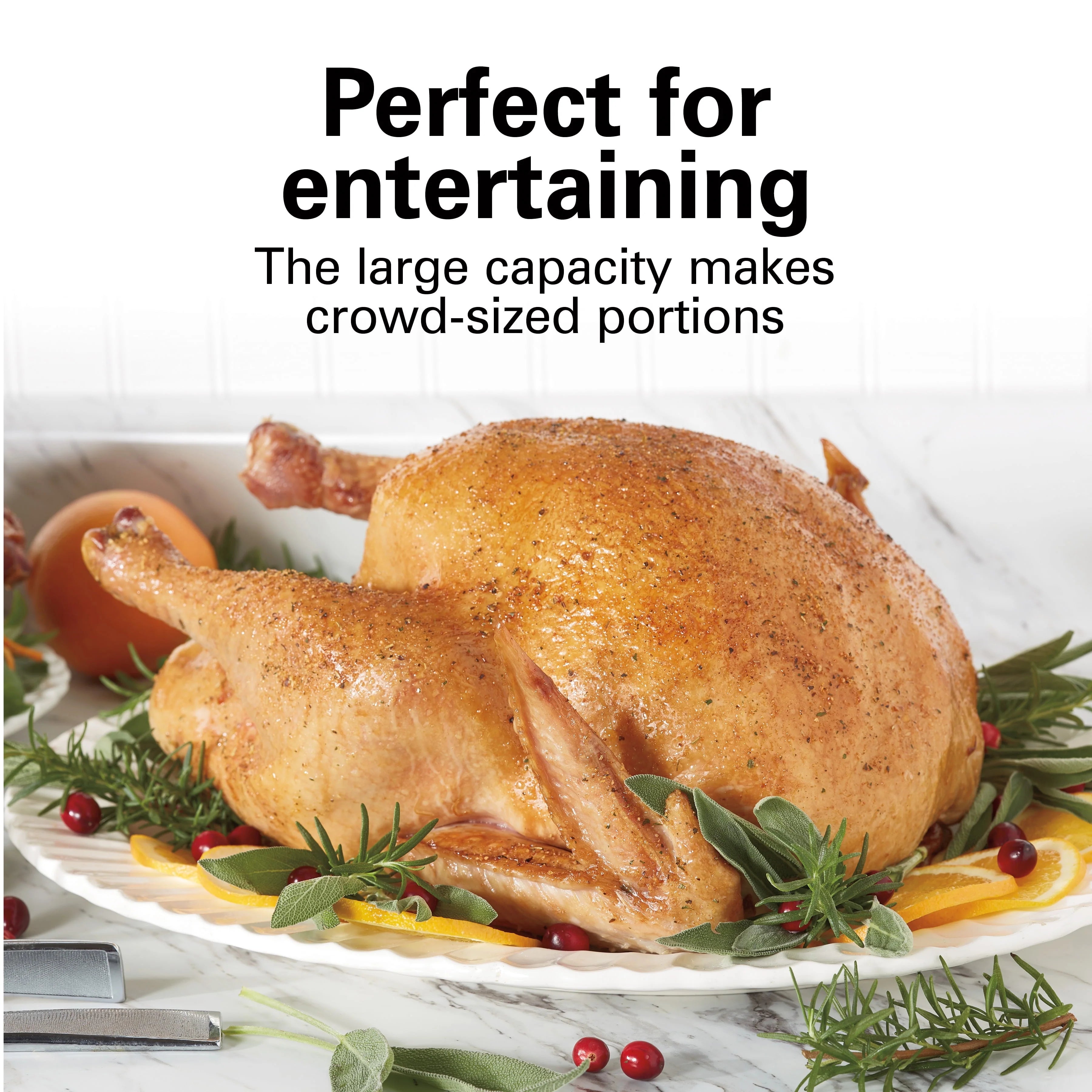 22 Quarts Stainless Steel Electric Roaster Oven Z25632