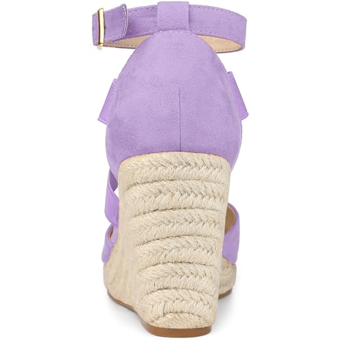 Women's Espadrilles Closed Toe Wedges Heels Sandals P7704