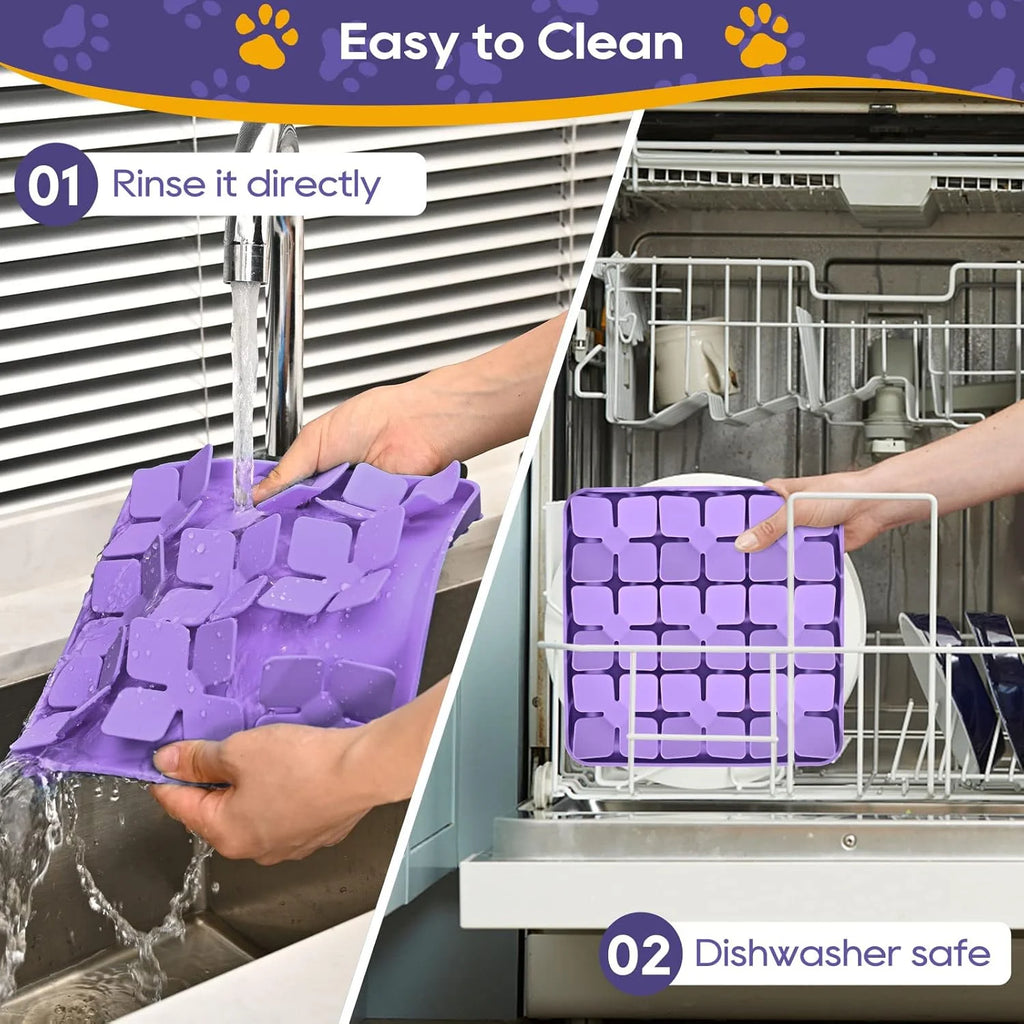 Purple Silicone Snuffle Mat for Dogs W458265