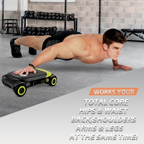 Ab Roller Board with 4 Wheels and Knee Pad H6615
