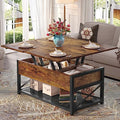 Black Lift Top Coffee Table with Storage D9225
